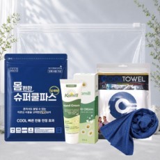 몸편한 3종 쿨세트12호(일체형 쿨파스+카밀핸드크림+쿨 아이스타올 수건)