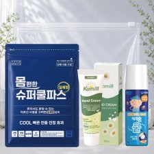 몸편한 3종 쿨세트15호(일체형 쿨파스+카밀핸드크림+유한양행 모기약 쿨액)