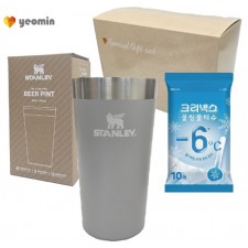 [스탠리] 브생건 209호 세트(스탠리 파인트컵 473ml+크리넥스 쿨링물티슈)