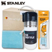[스탠리] 친환경 3종세트 22호(고진공텀블러 473ml+카카오여행용칫솔치약세트+에코파우치)